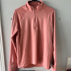 Athleta Whistler Half Zip Sweatshirt Women’s Size Large Rose Pink